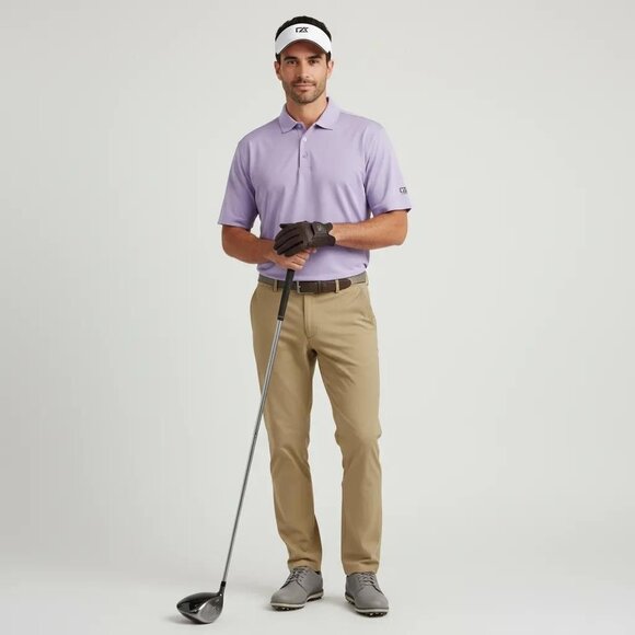 Cutter & Buck Other - Cutter & Buck Men's CB DryTec Performance Wicking Dry Golf Polo Shirt Purple XL